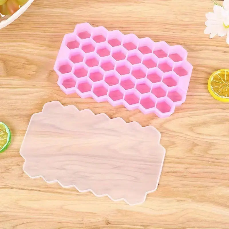 AuraSilic 37-Grid Honeycomb Ice Cube Tray