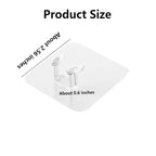 Adhesive Wall Hanger Storage Transparent Hooks Pack Of 5 - All-In-One Store